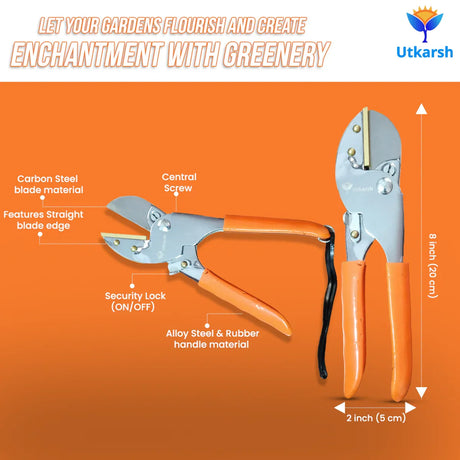 Premium Roll Cut Secateurs- 1 Pc - Utkarsh Agrochem Pvt ltd. 
