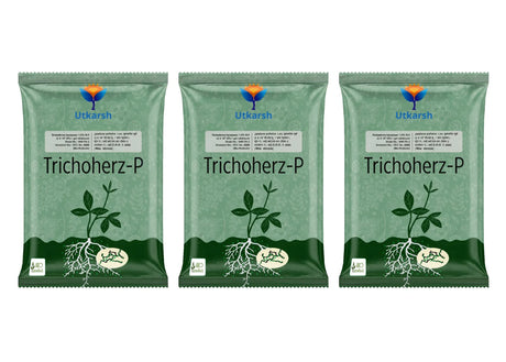 Trichoderma Harzianum 1% WP 2 x 10^6 CFU/gm min. Bio Fungicides for Plants, Crops and Home Gardening - Trichoherz-P - Utkarsh Agrochem Pvt ltd. 