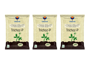 Trichoderma Viride 1.5% W.P.: 2 x 10^6 CFU/gm min. Bio Fungicide for Plants, Crops and Home Gardening - Trichoz-P - Utkarsh Agrochem Pvt ltd. 