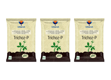 Trichoderma Viride 1.5% W.P.: 2 x 10^6 CFU/gm min. Bio Fungicide for Plants, Crops and Home Gardening - Trichoz-P - Utkarsh Agrochem Pvt ltd. 