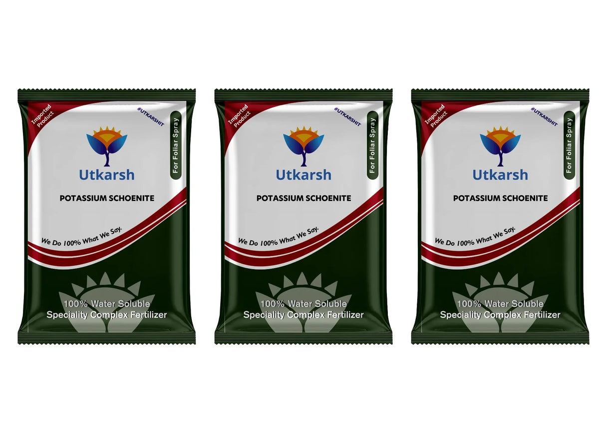 Potassium Schoenite, NPK 00 00 23 Fertilizers for Plants Growth & Home Garden | 100% Water Soluble Powder, Supplement for Fruits & Crops Yields - Utkarsh Agrochem Pvt ltd. 