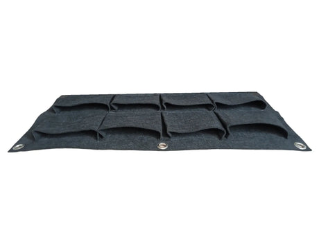 400 GSM Dark Grey Hanging Geotextile Growbag with 8 Roomy Pockets - Utkarsh Agrochem Pvt ltd. 