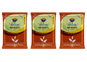 MKP 00 52 34 - Mono Potassium Phosphate, 100% Water Soluble Foliar Spray Nutrition | NPK Fertilizers for Growth, Flowering & Fruiting in Plants, Home Garden - Utkarsh Agrochem Pvt ltd. 