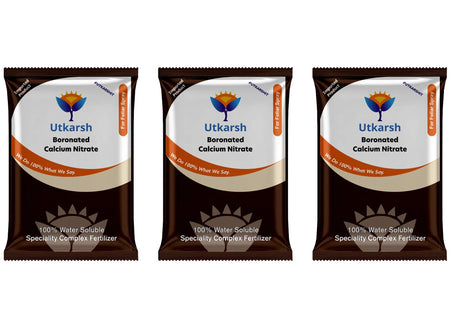 Boronated CAN - Boronated Calcium Nitrate for Plants, 100% Water Soluble Fertilizer, Boosts Healthy Flower and Fruit Growth & Yield in Plants - Utkarsh Agrochem Pvt ltd. 