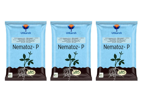 Verticillium Chlamydosporium | Pochonia Chlamydosporia 1.0% W.P 2 x 10^6 CFU/gm min. Bio Nematicides for Plants, Crops and Home Gardening - Nematoz-P - Utkarsh Agrochem Pvt ltd. 