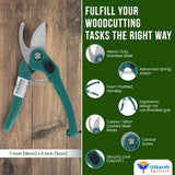 Home Garden Tools: 7 Pcs Gardening Tools Kit - Cultivator, Fork, Trowels, Weeder, ABS Garden Gloves, Pruner Cutter - Durable Stainless Steel Gardening Items for Indoor and Outdoor Use - Utkarsh Agrochem Pvt ltd. 