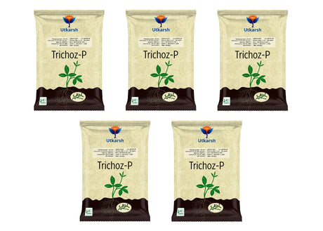 Trichoderma Viride 1.5% W.P.: 2 x 10^6 CFU/gm min. Bio Fungicide for Plants, Crops and Home Gardening - Trichoz-P - Utkarsh Agrochem Pvt ltd. 
