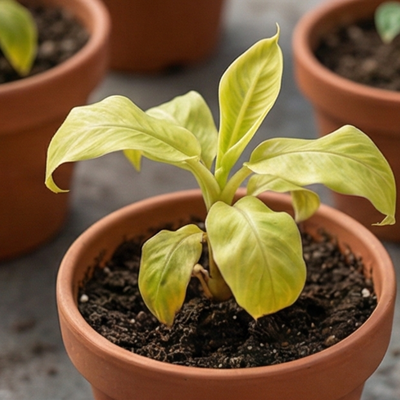 When plants are pale or stunted