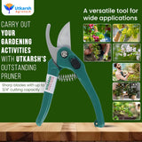 Garden Hand Pruner Cutter with Carbon Steel Blades | Plant Cutter for Home Garden | Wood Branch Trimmer, Sturdy Stem Scissors | Grass Cutting Accessory - Utkarsh Agrochem Pvt ltd. 