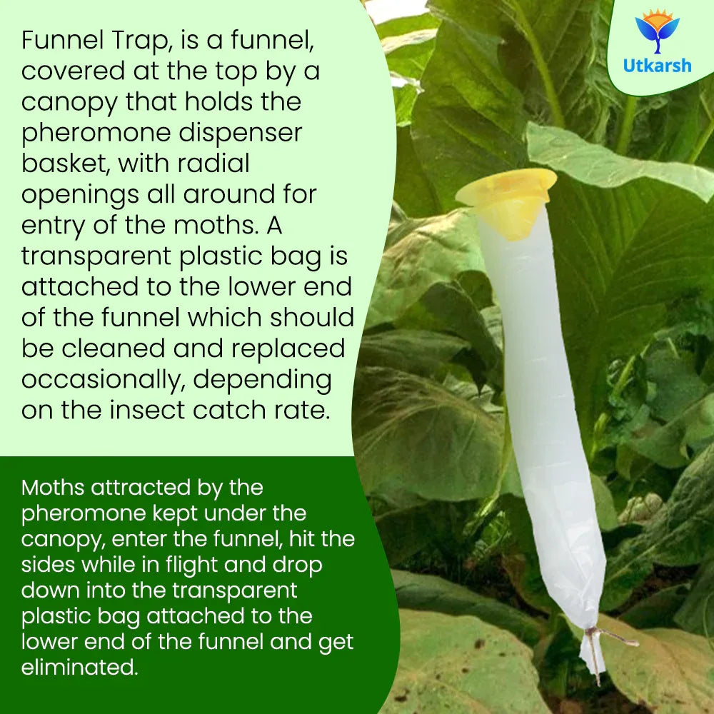 Oriental Leaf Worm Lure with Funnel Trap - Utkarsh Agrochem Pvt ltd. 