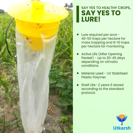 Cotton Bollworm Lure with Funnel Trap - Utkarsh Agrochem Pvt ltd. 