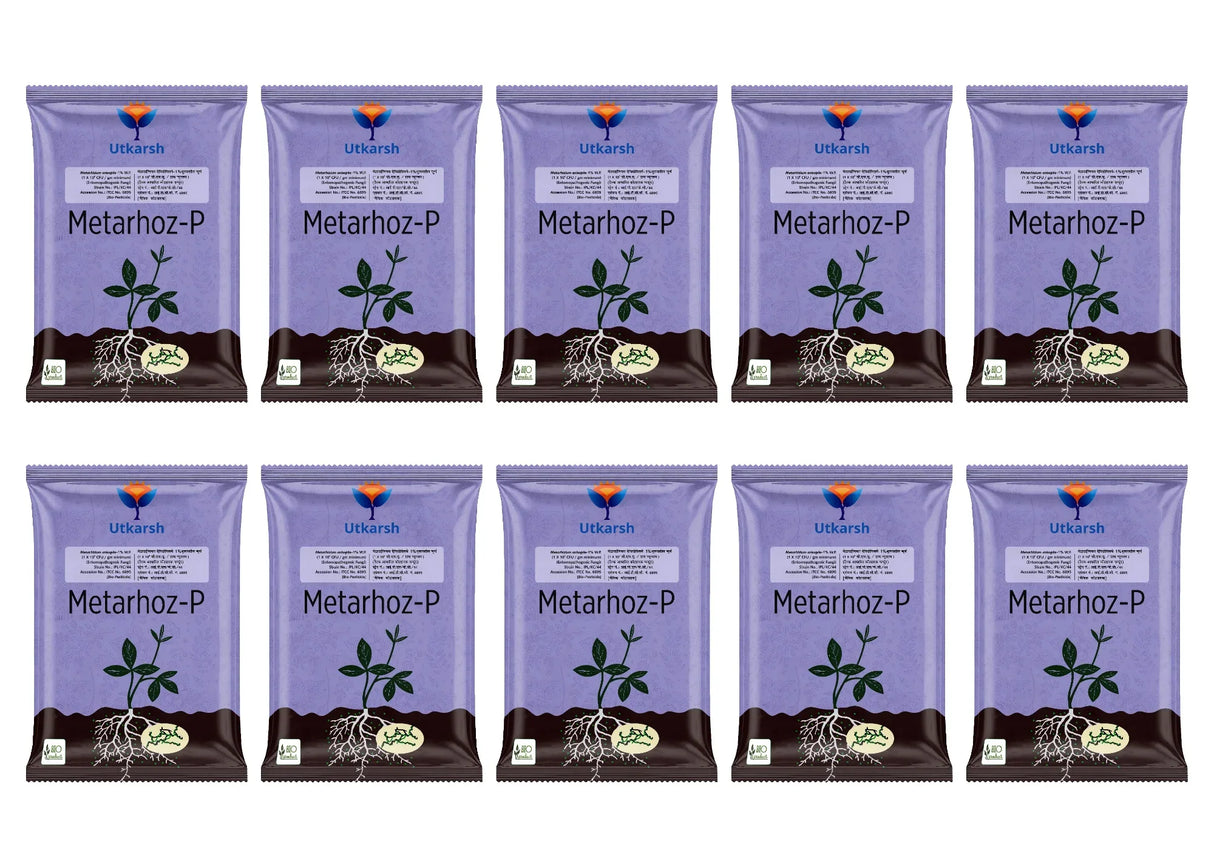 Metarhizium Anisopliae 1% W.P. 1 x 10^8 CFU/gm min. Bio Insecticides for Plants, Crops and Home Gardening - Metarhoz-P - Utkarsh Agrochem Pvt ltd. 