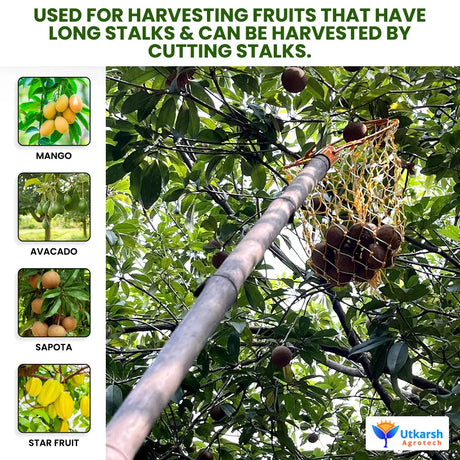 Mango Fruit Plucker with Net- 1 Pc - Utkarsh Agrochem Pvt ltd. 