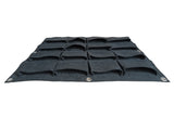 400 GSM Dark Grey Hanging Geotextile Growbag with 16 Roomy Pockets - Utkarsh Agrochem Pvt ltd. 