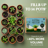 Utkarsh 5-in-1 Soil Less Potting Mixture- Makes 10Kg Fluffy Soil for Plants Home Garden | 3.75 Kg Dry Items- Cocopeat, Vermiculite, Neem Khad, Organic Compost & Perlite - Potting Soil Mix for Plants