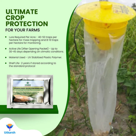 Rice Yellow Stem Borer YSB Lure with Funnel Trap - Utkarsh Agrochem Pvt ltd. 