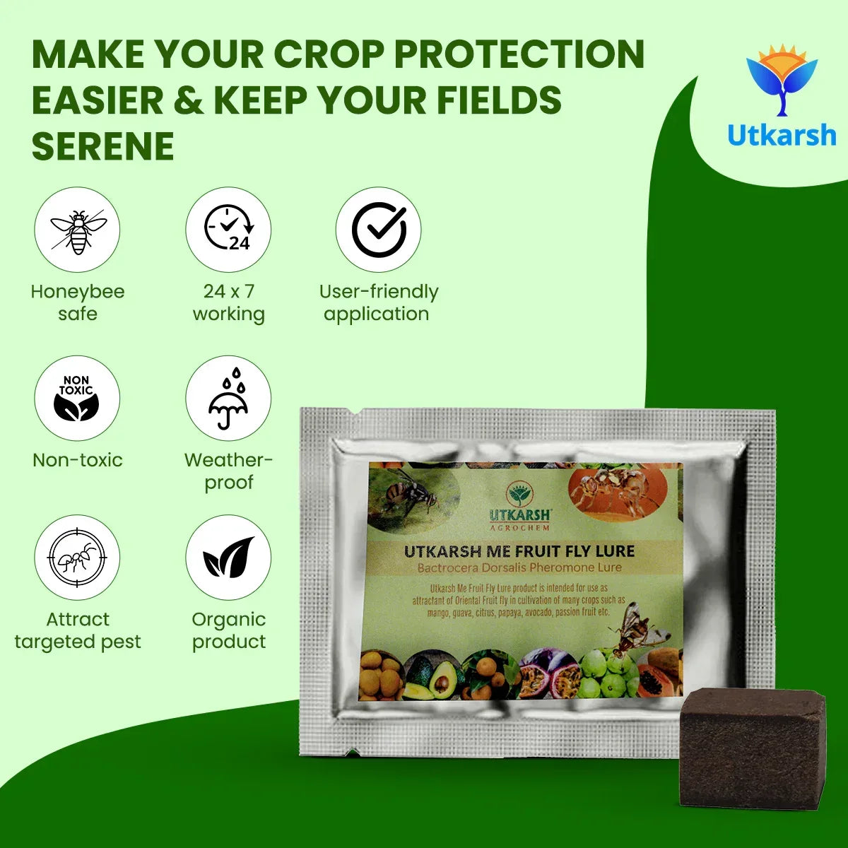 crop pest control solution infographic for healthy plant protection