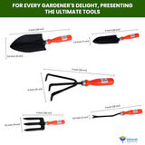 Gardening Hand Tools Set - 5 Pieces (Cultivator, Big and Small Trowel, Weeder, Fork) | Tools for Home Garden | Durable Plant Tool Kit | Farming Tools - Utkarsh Agrochem Pvt ltd. 