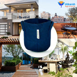 400 GSM Geotextile Fabric Growbags- Blue, Pack of 5 - Utkarsh Agrochem Pvt ltd. 