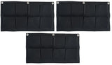 400 GSM Dark Grey Hanging Geotextile Growbag with 8 Roomy Pockets - Utkarsh Agrochem Pvt ltd. 