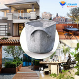 400 GSM Geotextile Fabric Growbags- Light Grey, Pack of 3 - Utkarsh Agrochem Pvt ltd. 