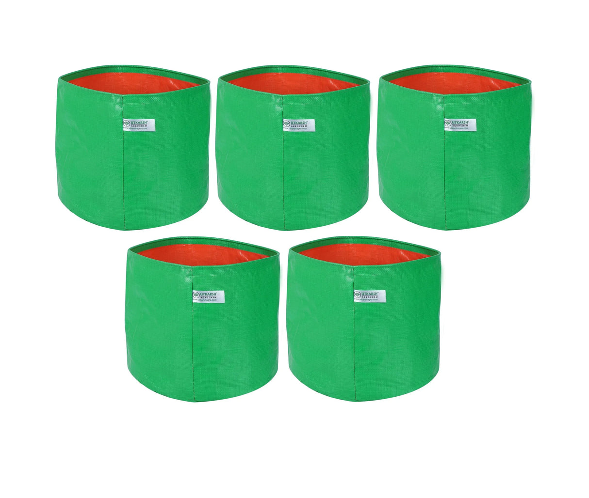 200 GSM Green HDPE Grow Bags- 9 X 9 Inch - Utkarsh Agrochem Pvt ltd. 