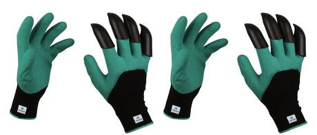ABS Garden Gloves - Heavy-Duty Washable Gloves with Right Hand Fingertip ABS Claws for Pruning, Digging, Planting and Home Gardening - Utkarsh Agrochem Pvt ltd. 