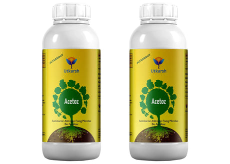 Acetobacter - Nitrogen Fixing Microbes, Liquid Bio Fertilizer for Plants Growth, Enhances Soil Structure & Fertility, Yields & Nutrient Uptake | Acetoz - Utkarsh Agrochem Pvt ltd. 