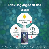 Algae Free for Aquarium Tank | Algae Cleaner, Liquid Algae Scraper for Fish Tank and Algae Remover - Utkarsh Agrochem Pvt ltd. 
