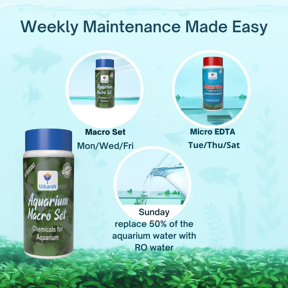 Aquarium Macro Set (Combination of Various Chemicals for Aquarium Plants) | Provides Complete Macronutrient Solution for Healthy Aquarium Plants, Easy to Use and Safe - Utkarsh Agrochem Pvt ltd. 