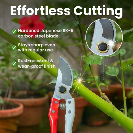 Assorted Hand Pruner Cutter - 1 Pc (Steel Blades) | Heavy Duty Gardening Cutter Tool | Plant Cutter for Home Garden, Wood Branch Trimmer, Sturdy Stem Scissors, Grass Cutting Accessory - Utkarsh Agrochem Pvt ltd. 
