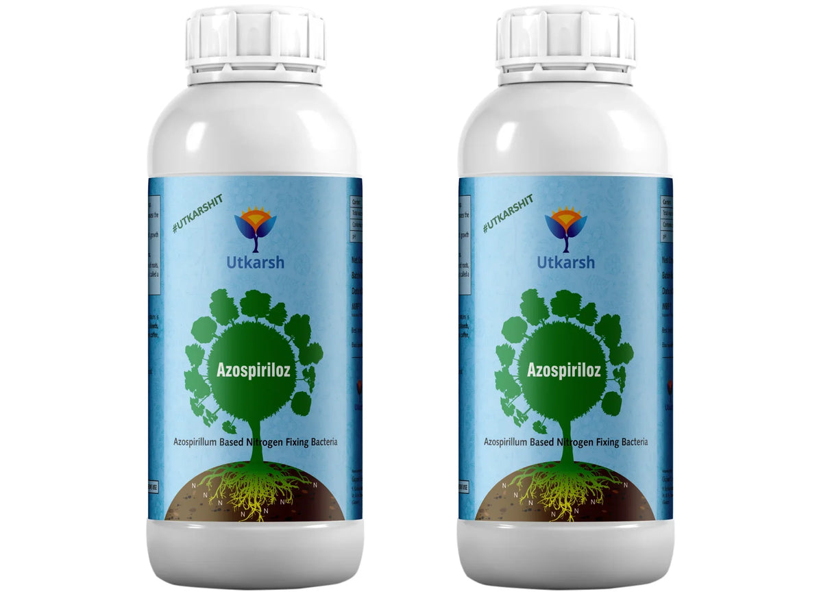 Azospirillum - Nitrogen Fixing Microbes, Liquid Bio Fertilizer for Plants Growth, Healthy Roots, Protect Plants from Biotic & Abiotic Stresses | Azospiriloz - Utkarsh Agrochem Pvt ltd. 