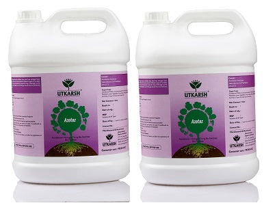 Azotoz (Azotobacter-Nitrogen Fixing Microbes) Bio Fertilizer For Natural Nitrogen, Faster Plant Growth, Increase Soil Structure & Fertility, Yield & Nutrient Uptake - 20 Litre