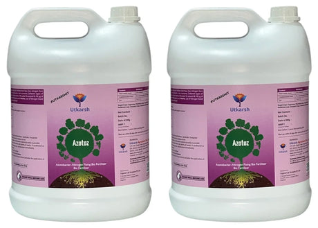 Azotobacter - Nitrogen Fixing Microbes, Liquid Bio Fertilizer for Plants Growth, Increases Soil Structure & Fertility, Yields & Nutrient uptake | Azotoz - 20 Litre - Utkarsh Agrochem Pvt ltd. 