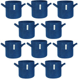 400 GSM Geotextile Fabric Growbags- Blue, Pack of 10 - Utkarsh Agrochem Pvt ltd. 