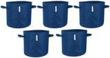 400 GSM Geotextile Fabric Growbags- Blue, Pack of 5 - Utkarsh Agrochem Pvt ltd. 