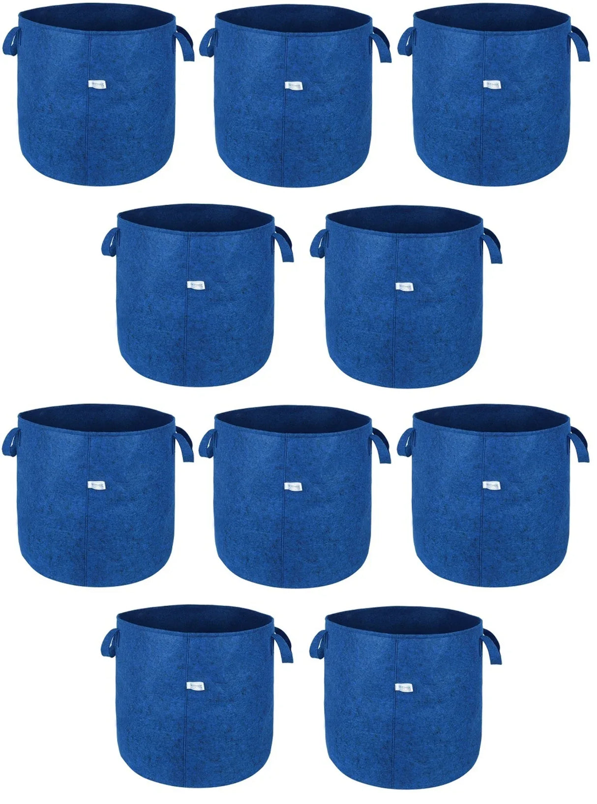 400 GSM Geotextile Fabric Growbags- Blue, Pack of 10 - Utkarsh Agrochem Pvt ltd. 
