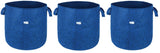 400 GSM Geotextile Fabric Growbags- Blue, Pack of 3 - Utkarsh Agrochem Pvt ltd. 