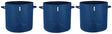 400 GSM Geotextile Fabric Growbags- Blue, Pack of 3 - Utkarsh Agrochem Pvt ltd. 
