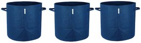 400 GSM Geotextile Fabric Growbags- Blue, Pack of 3 - Utkarsh Agrochem Pvt ltd. 