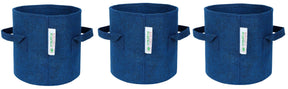 400 GSM Geotextile Fabric Growbags- Blue, Pack of 3 - Utkarsh Agrochem Pvt ltd. 