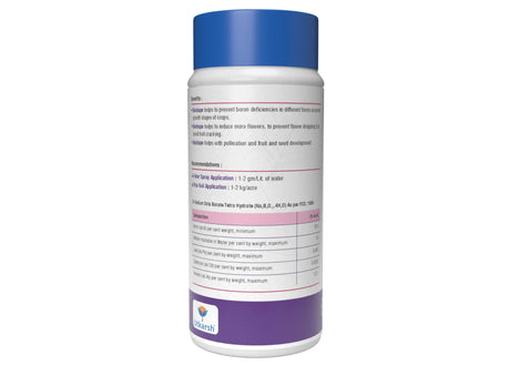 Disodium Octaborate Tetrahydrate - Boron 20%, 100% Water Soluble Foliar Spray EDTA Chelated Fertilizers for Plants, Reduces Fruit Cracking | BeShape - Utkarsh Agrochem Pvt ltd. 