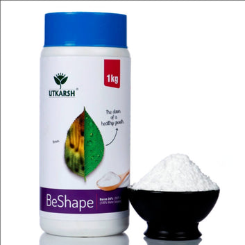 Utkarsh BeShape (Disodium Octaborate Tetrahydrate- Boron 20%, 100% Water Soluble Foliar Spray EDTA Chelated Fertilizers) Reduces Fruit Cracking, Enhances Fruit & Seed Development, Synthesis of Protein & Carbohydrate in Plants