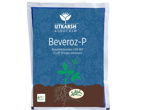 Utkarsh Beveroz-P (Beauveria Bassiana 1.15% W.P. 1 x 10^8 CFU/gm min.) Bio Insecticide