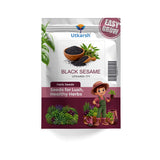 Black Sesame Seeds for Planting | 2000 Seeds Pack | Til Seeds for Home Gardening, Farming & Cultivation