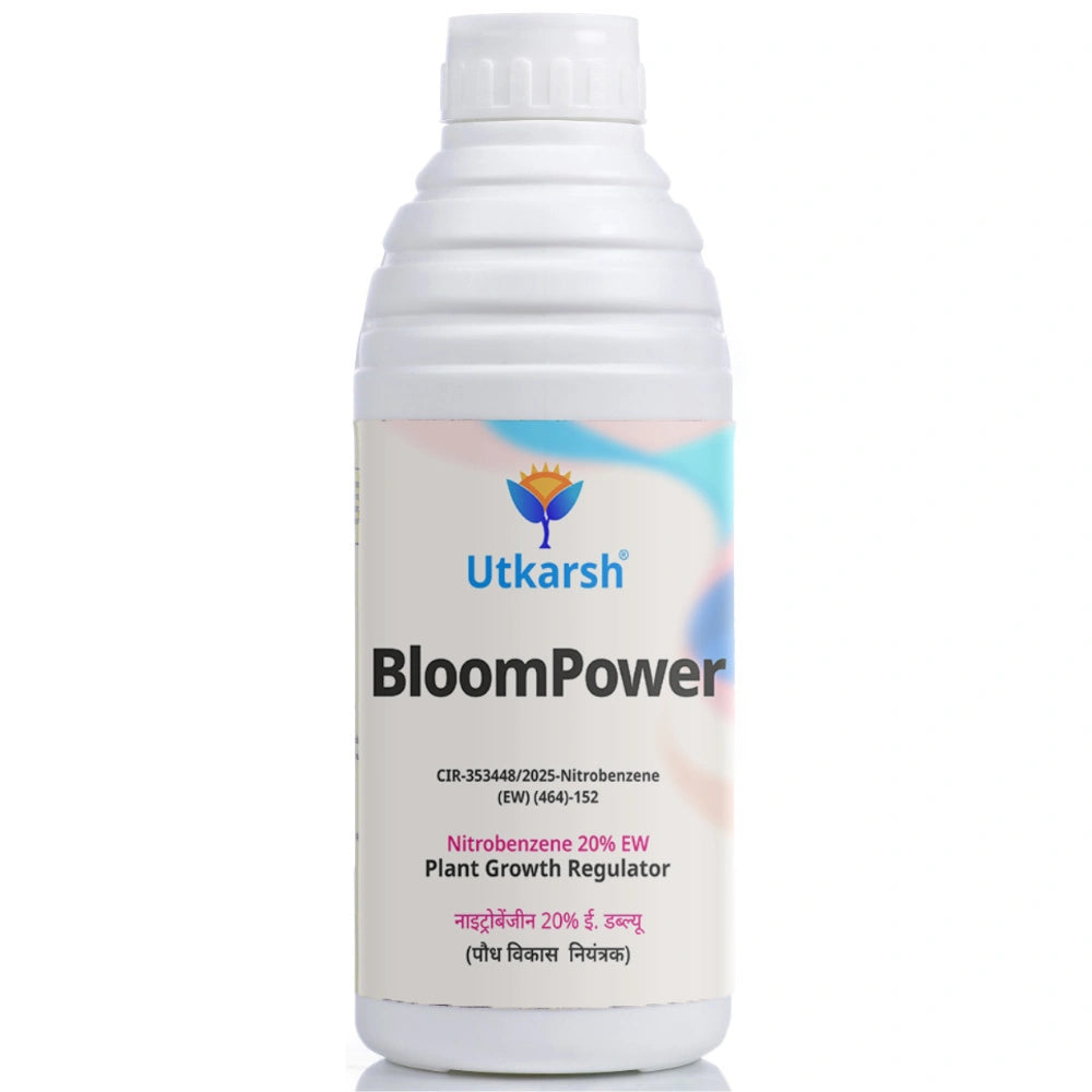 Bloom Power – Nitrobenzene 35% | Flowering & Yield Booster | Enhances Bud Formation, Fruit Setting & Crop Quality