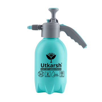 Premium Pressure Sprayer 2 Litre (Aqua Blue) | Pressure Spray Bottle for Plants | Gardening Water Pump Sprayer | Plant Spray Bottle for Garden | Spray Bottles for Gardening, Pack of 1