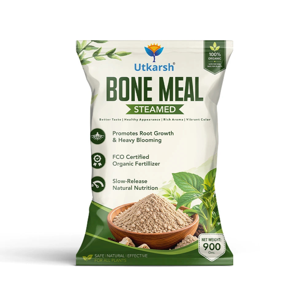 Organic Bone Meal Fertilizer for Plants | Phosphorus & Calcium Rich Natural Plant Food, Slow-Release Plant Nutrition for Flowering & Fruiting, Roses, Hibiscus, Tomato & Vegetables