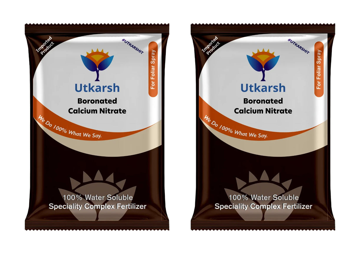 Boronated CAN - Boronated Calcium Nitrate for Plants, 100% Water Soluble Fertilizer, Boosts Healthy Flower and Fruit Growth & Yield in Plants - Utkarsh Agrochem Pvt ltd. 