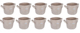 400 GSM Geo Textile Fabric Growbags- Beige, Pack of 10 - Utkarsh Agrochem Pvt ltd. 